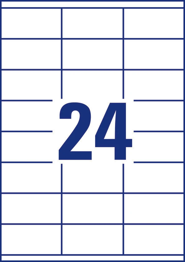 AVERY ZWECKFORM 3422 Étiquettes, 70 x 35 mm, 100 feuilles