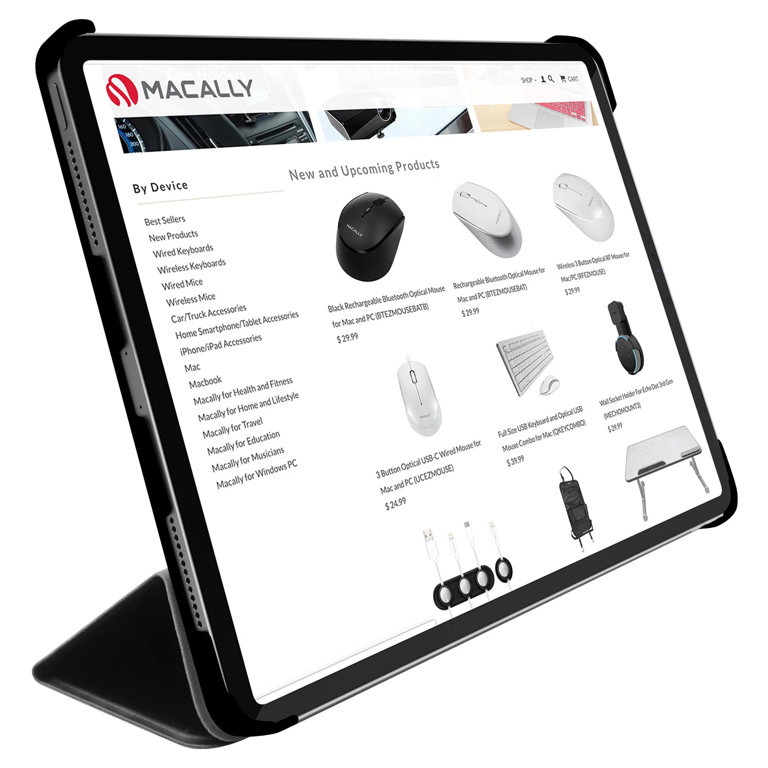 MACALLY Bookstand Case iPad Pro 11"