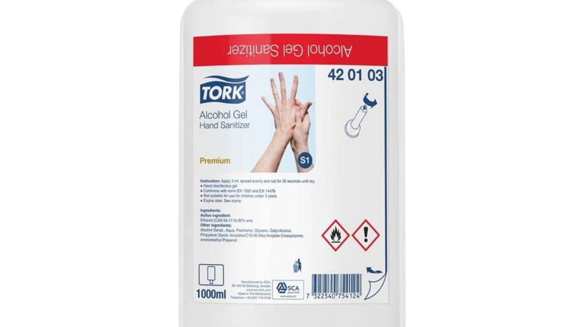 TORK Gel désinfectant pour les mains Premium 6 x 1 L