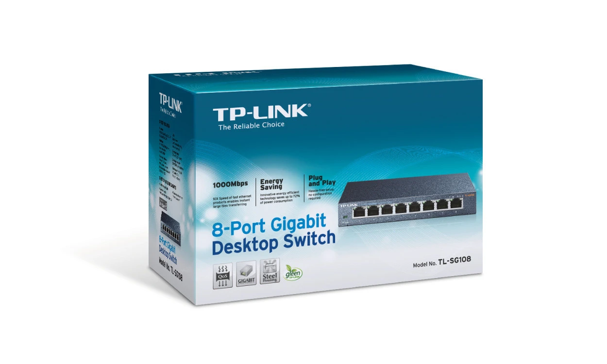 TP-LINK TL-SG108 8-Port Gigabit Switch