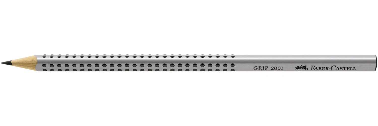 FABER-CASTELL Crayon Grip 2001 HB argent
