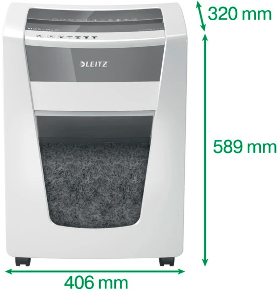 LEITZ Destructeur documents IQ Office Pro, P-5, 30lt