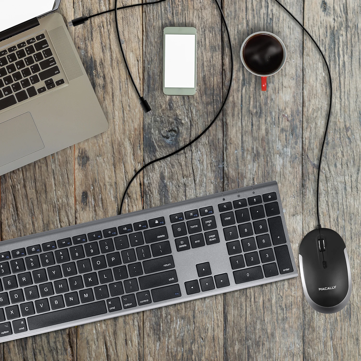 MACALLY UCDynamouse USB-C Souris