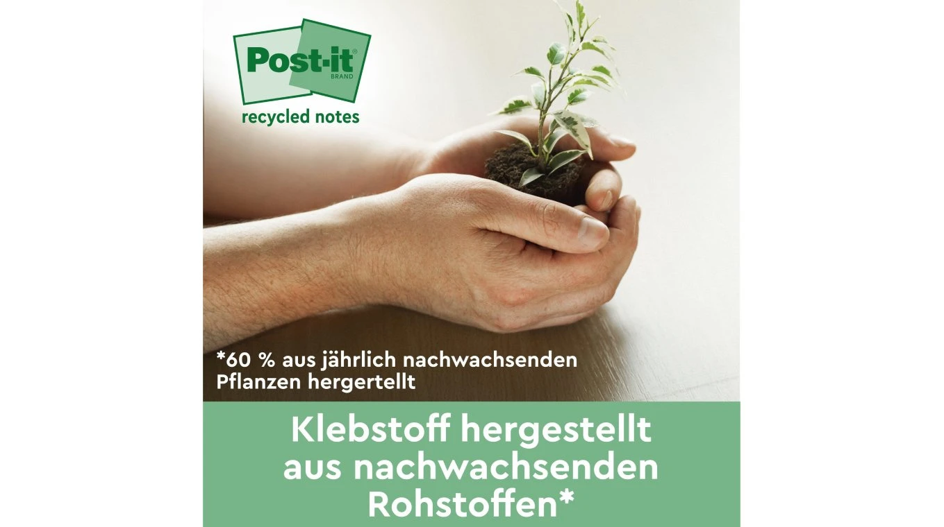 POST-IT Notes adhésives Recycling 16 x 100 feuilles