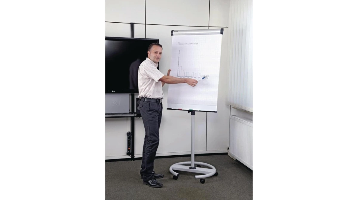 MAUL Flipchart solid mobile avec 2 bras