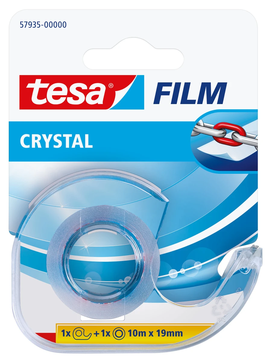 TESA Ruban crystal/Déroul. 19mmx10m