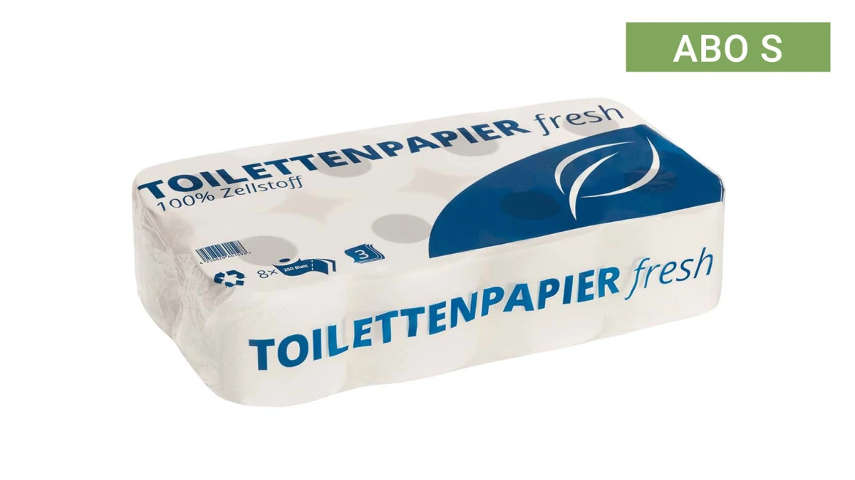 ABO S | Papier toilette Edelweiss, 3 couches, 180 feuilles