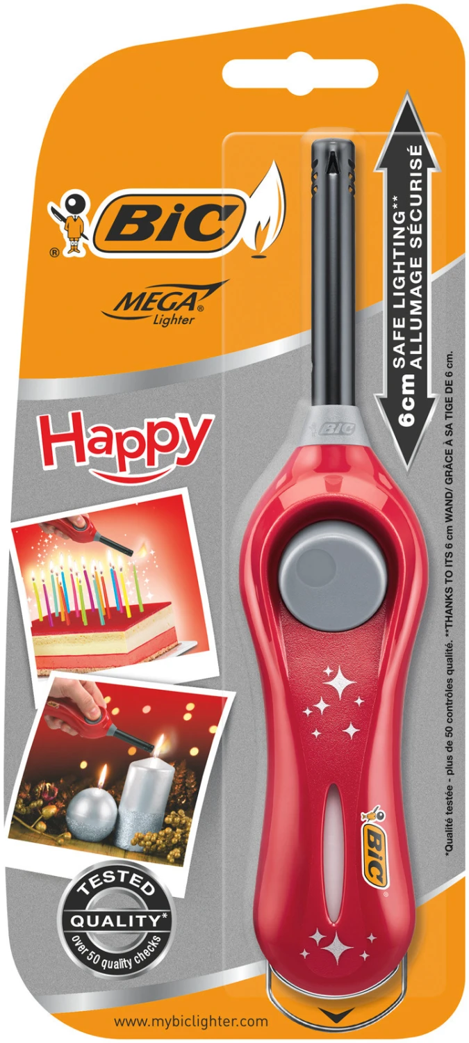 BIC Megalighter HAPPY U140 6cm