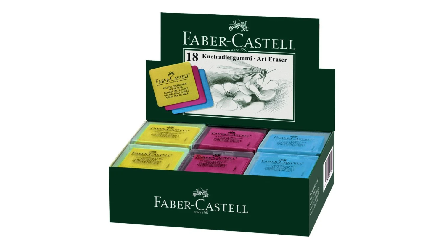 FABER-CASTELL Gomme molle 38 x 35 x 8 mm