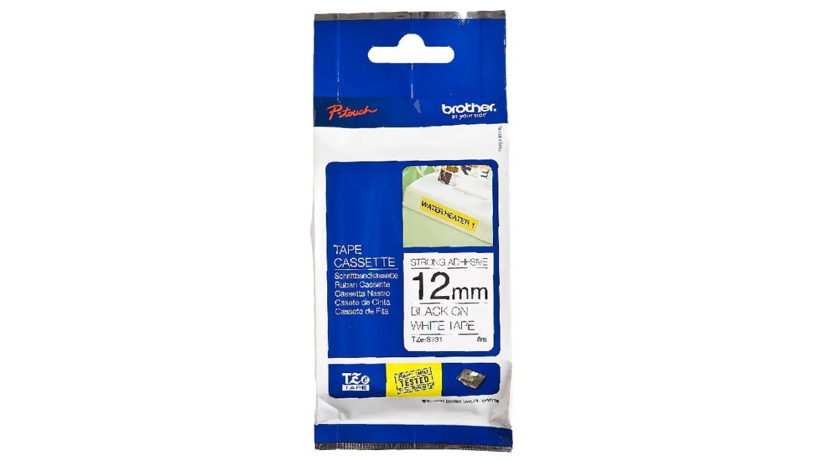 BROTHER P-TOUCH TZES231 Ruban adhésif 12 mm x 8 m