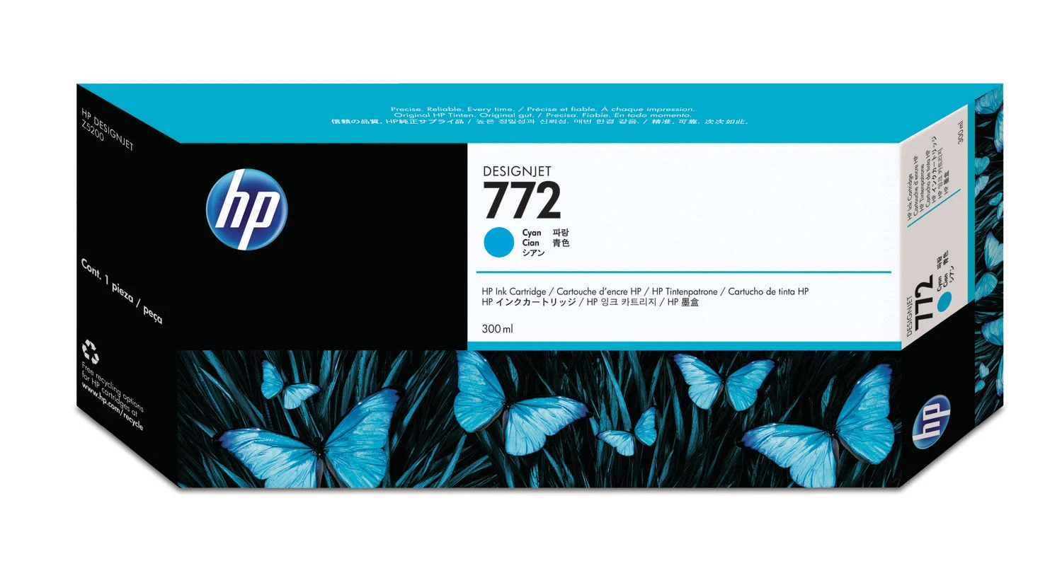 Hewlett Packard Tête d'impression cyan (CN636A, 772)