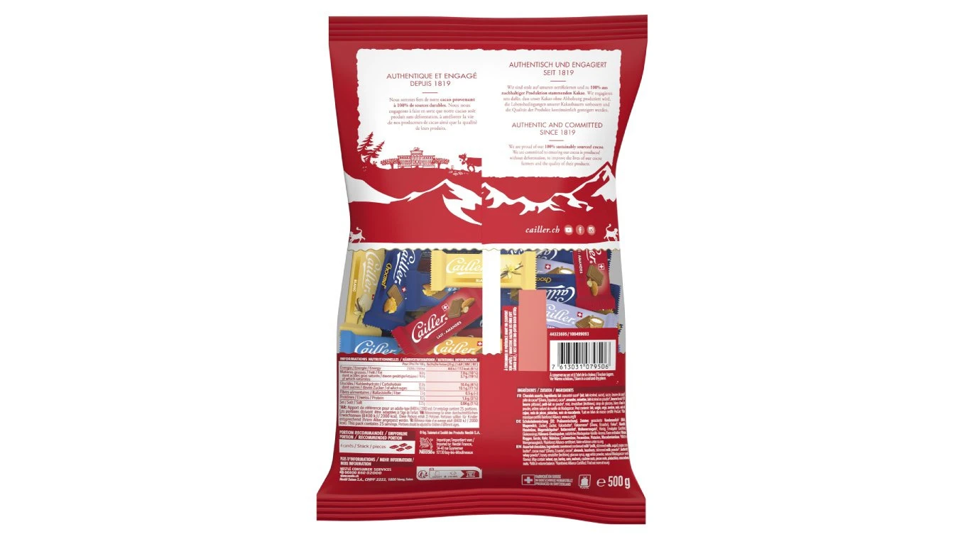 CAILLER Schokolade Napolitains 500 g