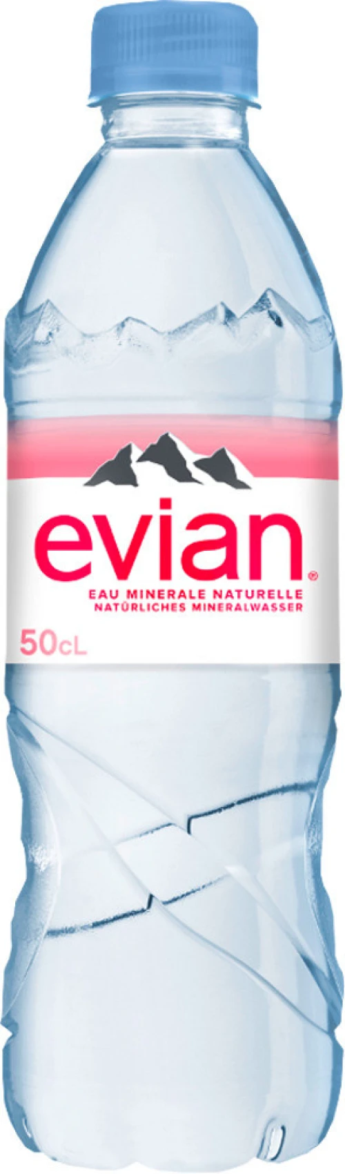 EVIAN Mineralwasser ohne Kohlensäure 6 x 500 ml