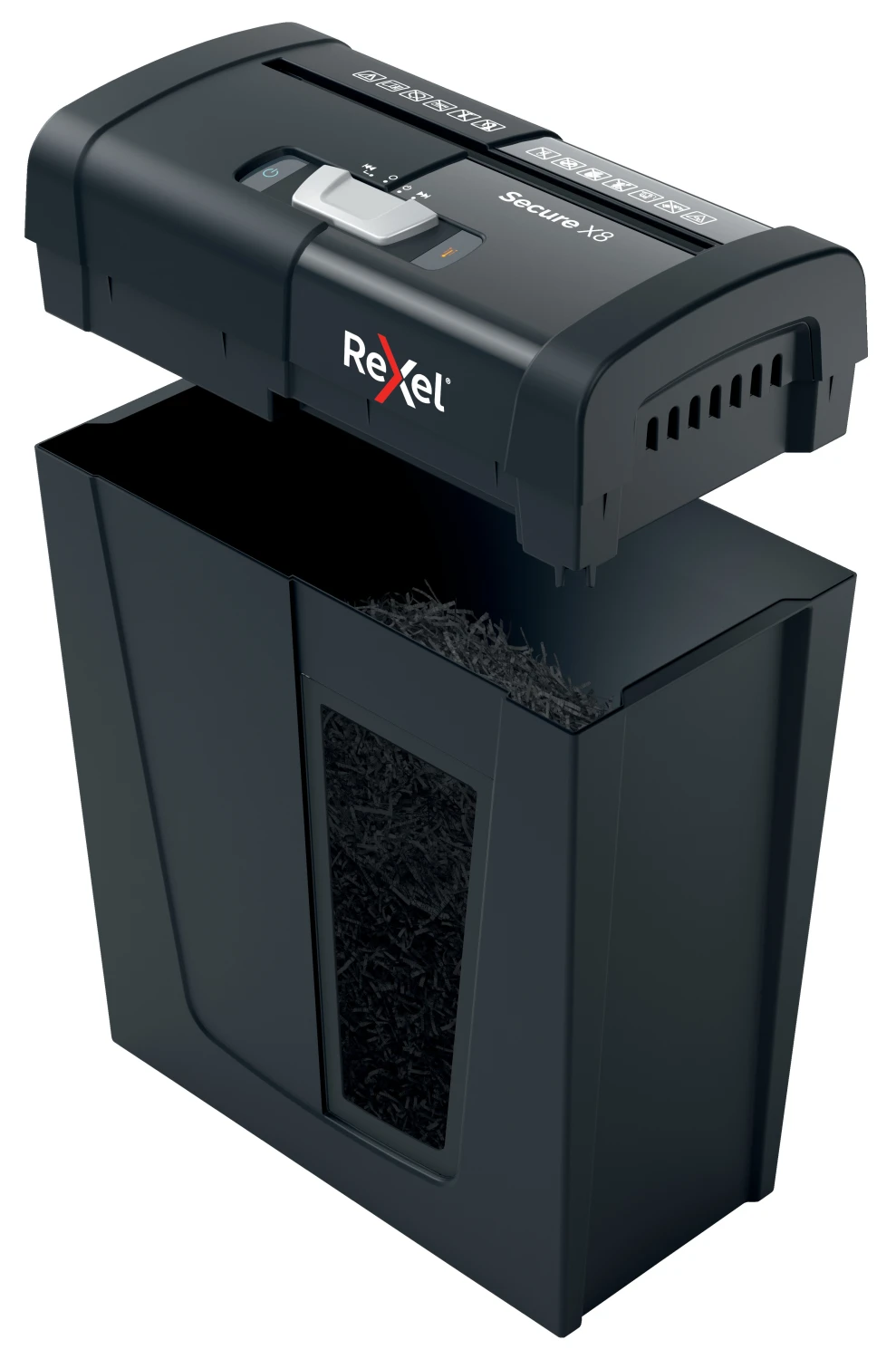 REXEL Aktenvernichter Secure X8, P-4, 14lt