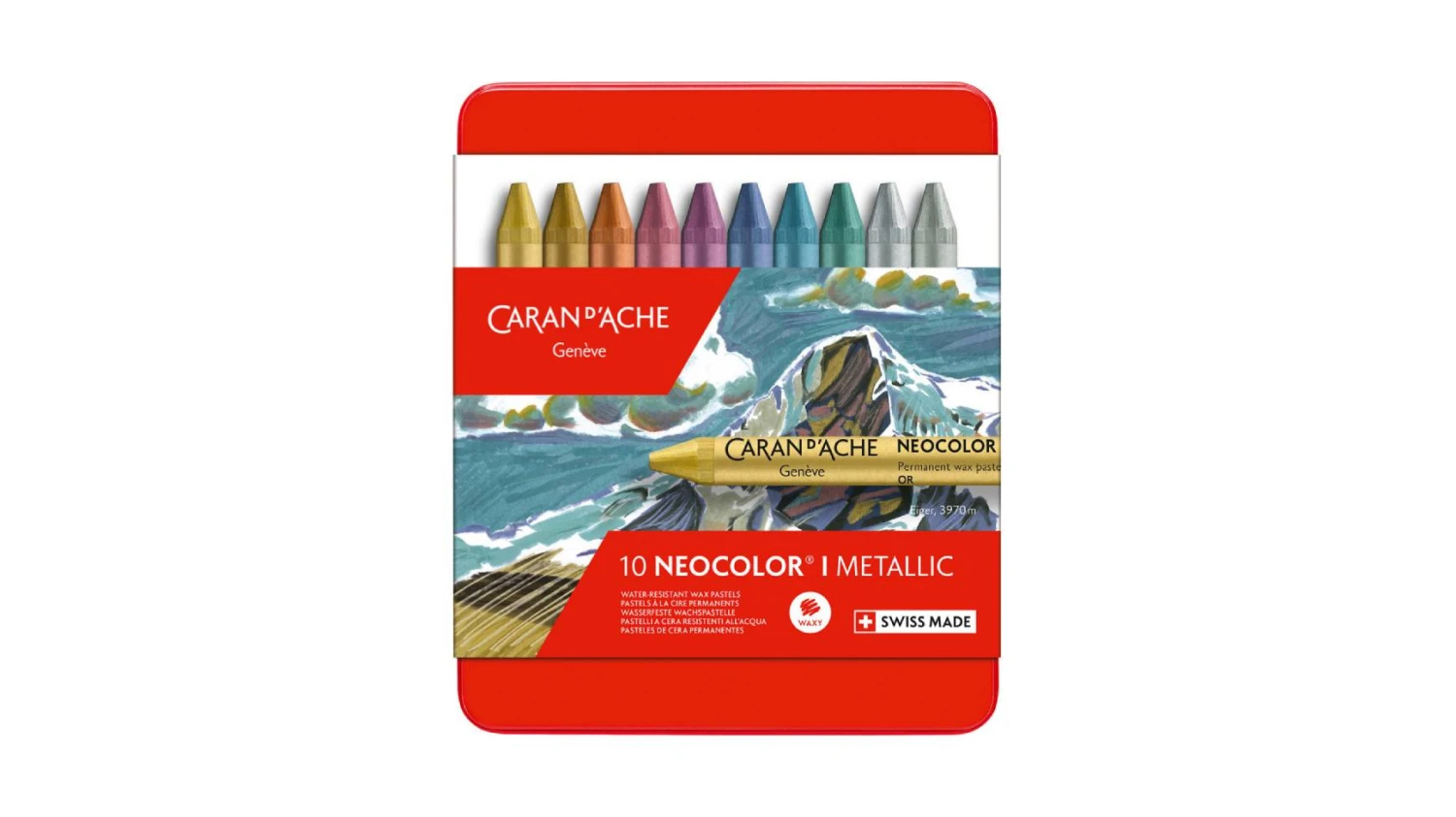 CARAN D'ACHE Wachsmalkreide Neocolor 1 Metallic