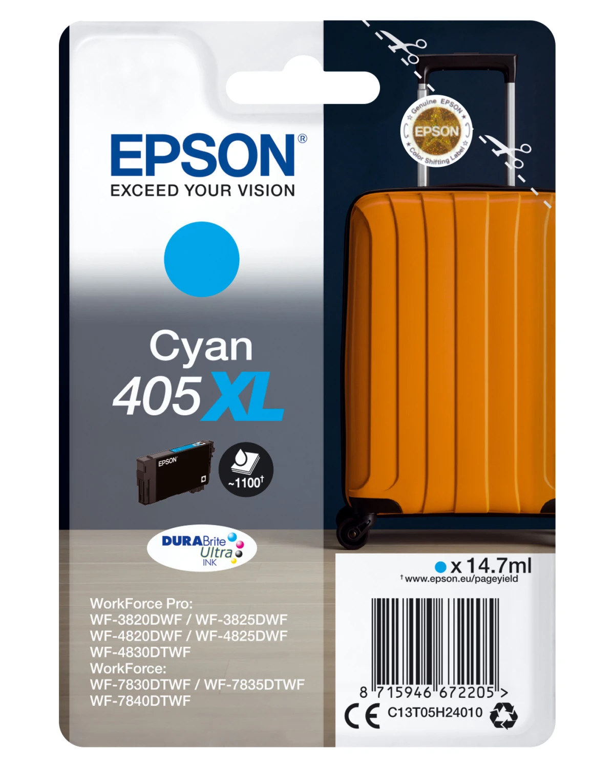 EPSON Tintenpatrone 405XL cyan