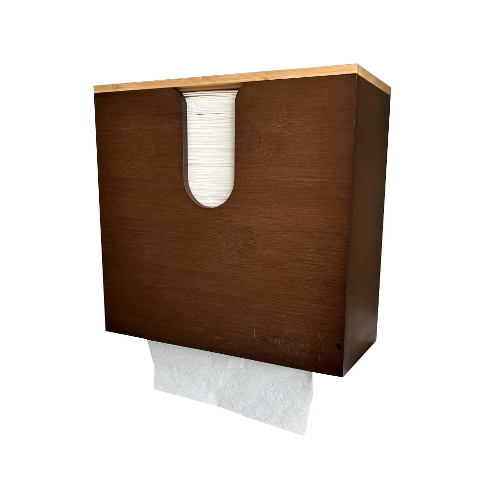 BAMBOOSOFT Distributeur d'essuie-mains pliés
