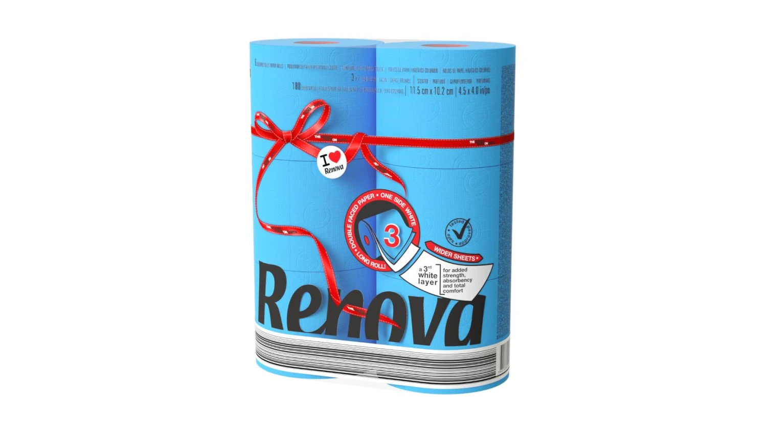 RENOVA WC-Papier 3-lagig, 6 Rollen