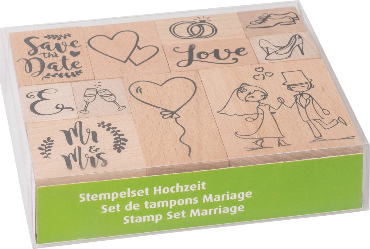 HEYDA Set Tampon Mariage 12x10x3cm