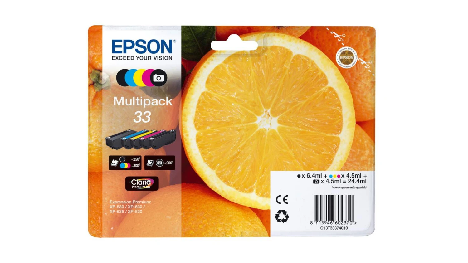 EPSON Multipack Tinte 33 CMYBK/PhBK