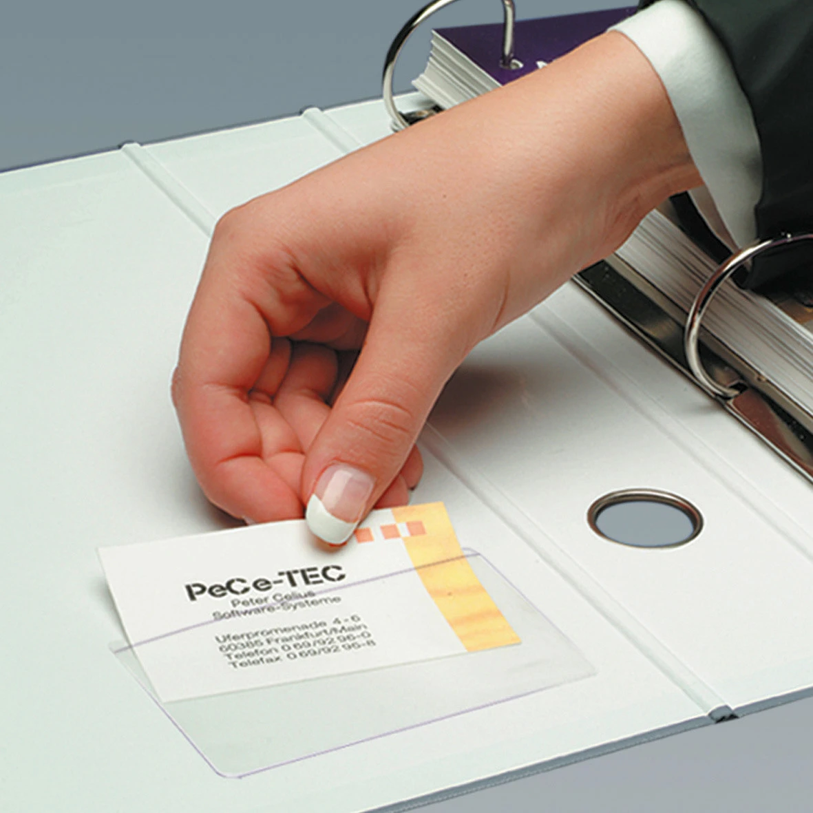 SIGEL Poches cartes visite 90x55mm
