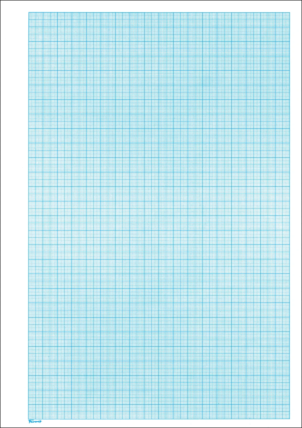 FAVORIT Block A4 kariert 80 g/m2 - 25 Blatt
