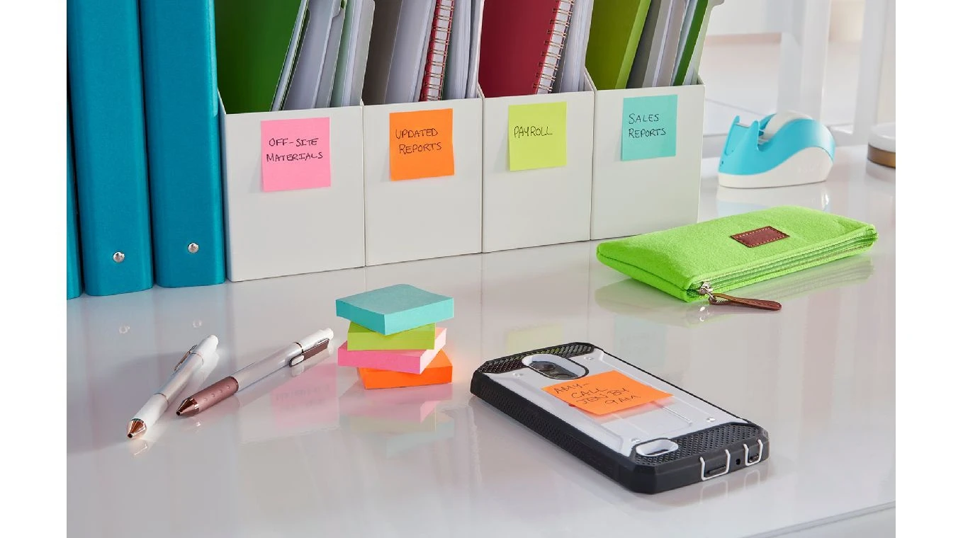 POST-IT Notes adhésives Super Sticky Cosmic Collection 12 x 90 feuilles