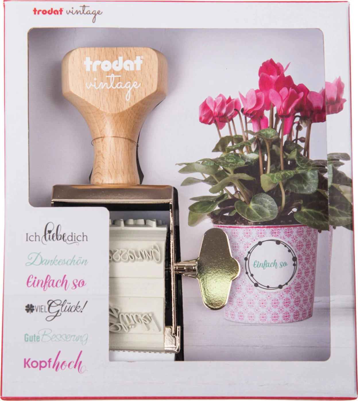 TRODAT Vintage Stempel Glückwünsche