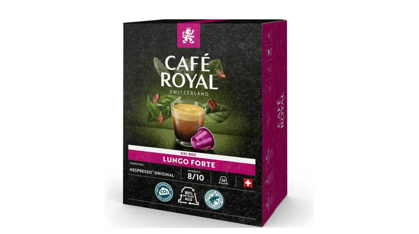CAFÉ ROYAL Capsules de café Lungo Forte 36 pièces