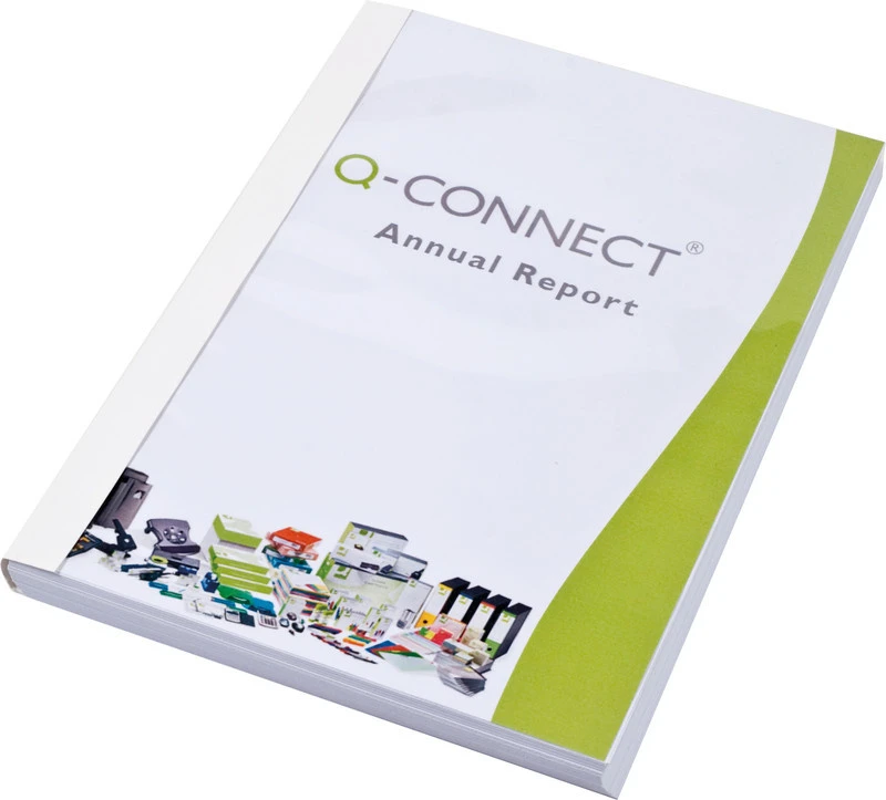 Q-CONNECT Chemises à reliure thermique A4, 20 pièces
