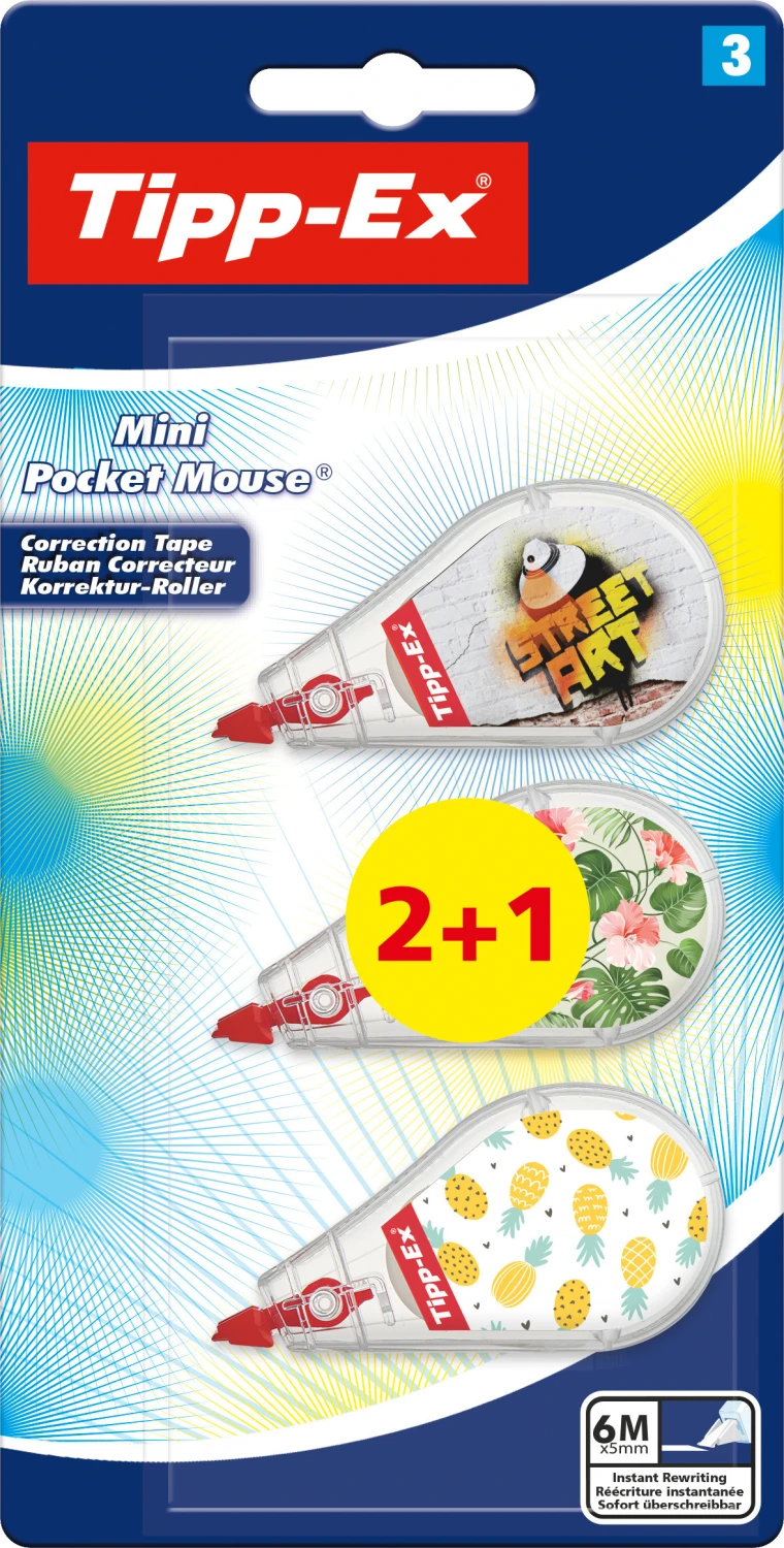 TIPP-EX Mini Pocket Mouse Decors - 2 + 1