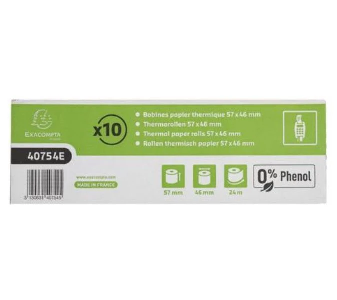 EXACOMPTA Thermorollen 57 mm x 24 m, 10 Stück