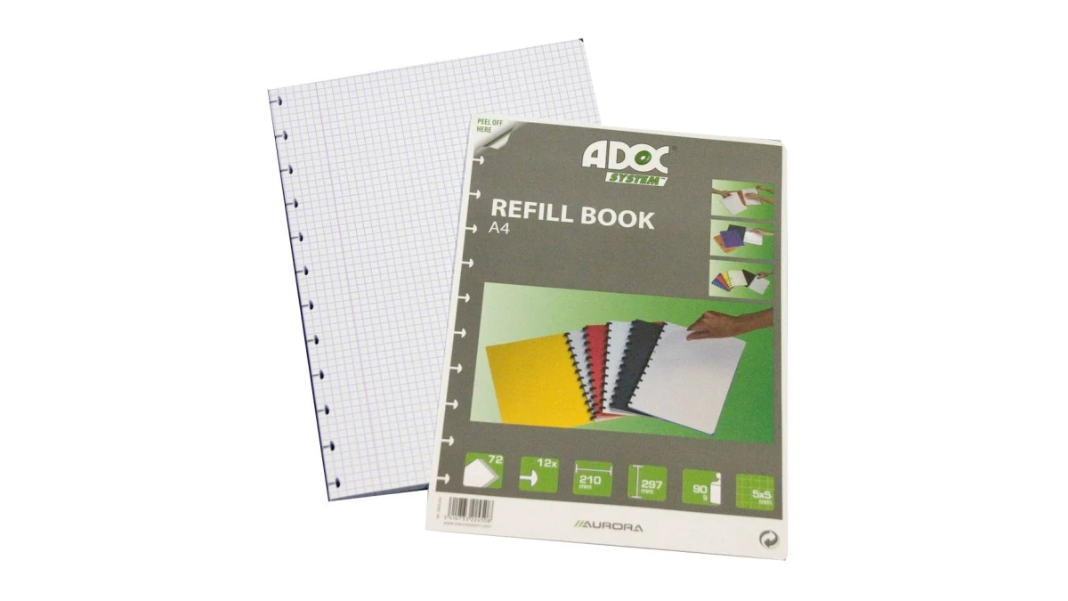 ADOC Feuilles A4 à carreaux 72 feuilles
