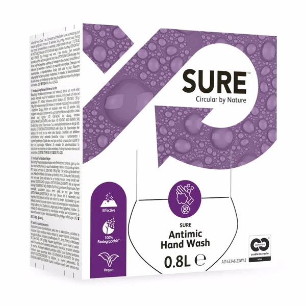 SURE Savon pour les mains Antimic Hand Wash 6 x 800 ml