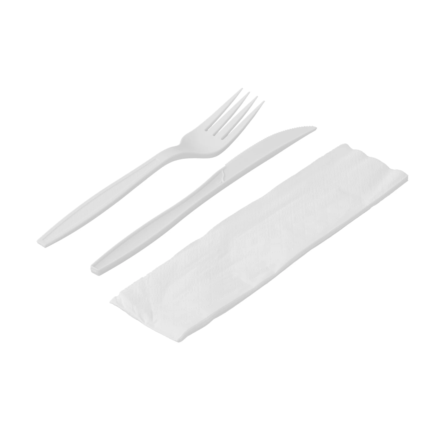 Set de couverts jetable 3 parties, 50 pièces
