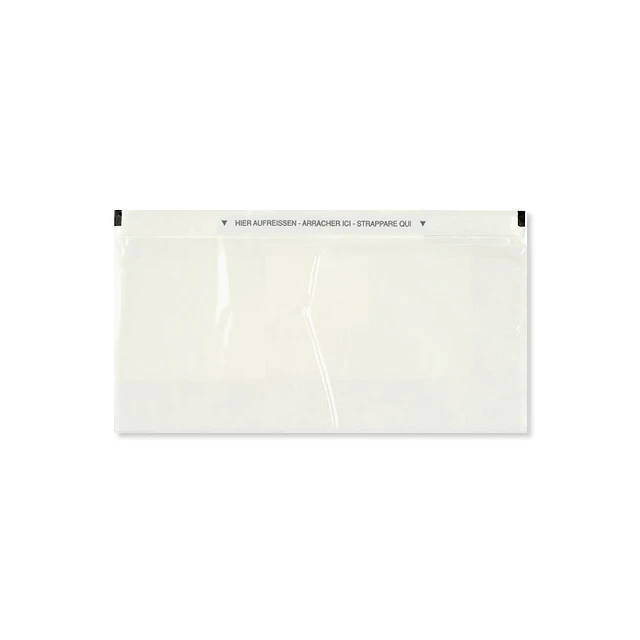 Dokumententaschen C5/6 235 x 120 mm transparent, Pack à 250 Stück
