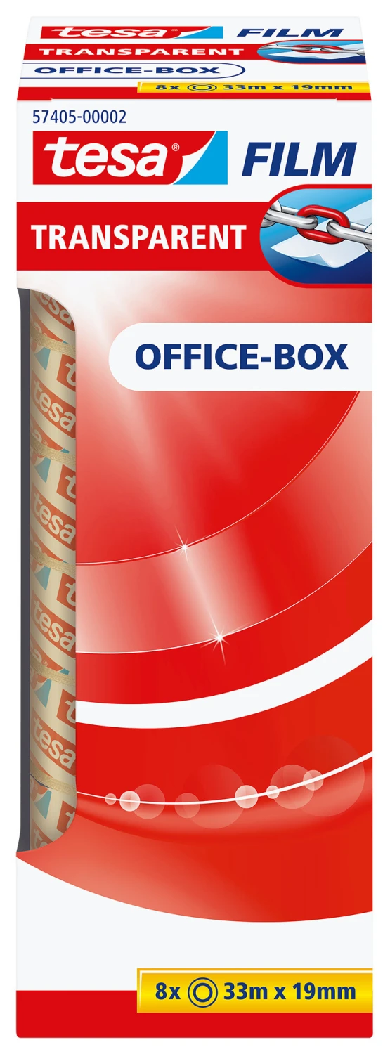 TESA Klebeband transparent Office-Box 33 m x 19 mm