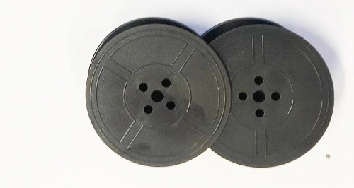 KORES Ruban soie noir/rouge