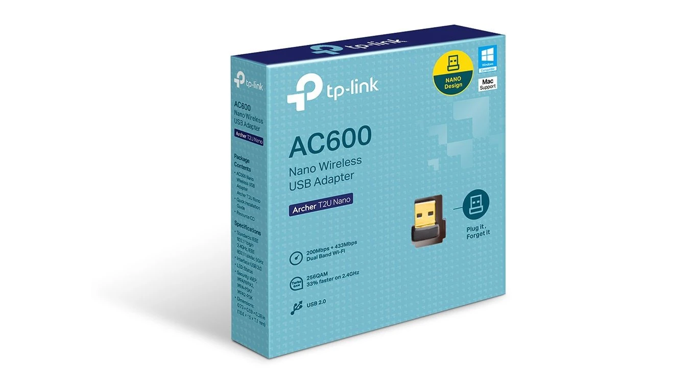 TP-LINK Archer T2U Nano AC600 Adaptateur USB Wi-Fi