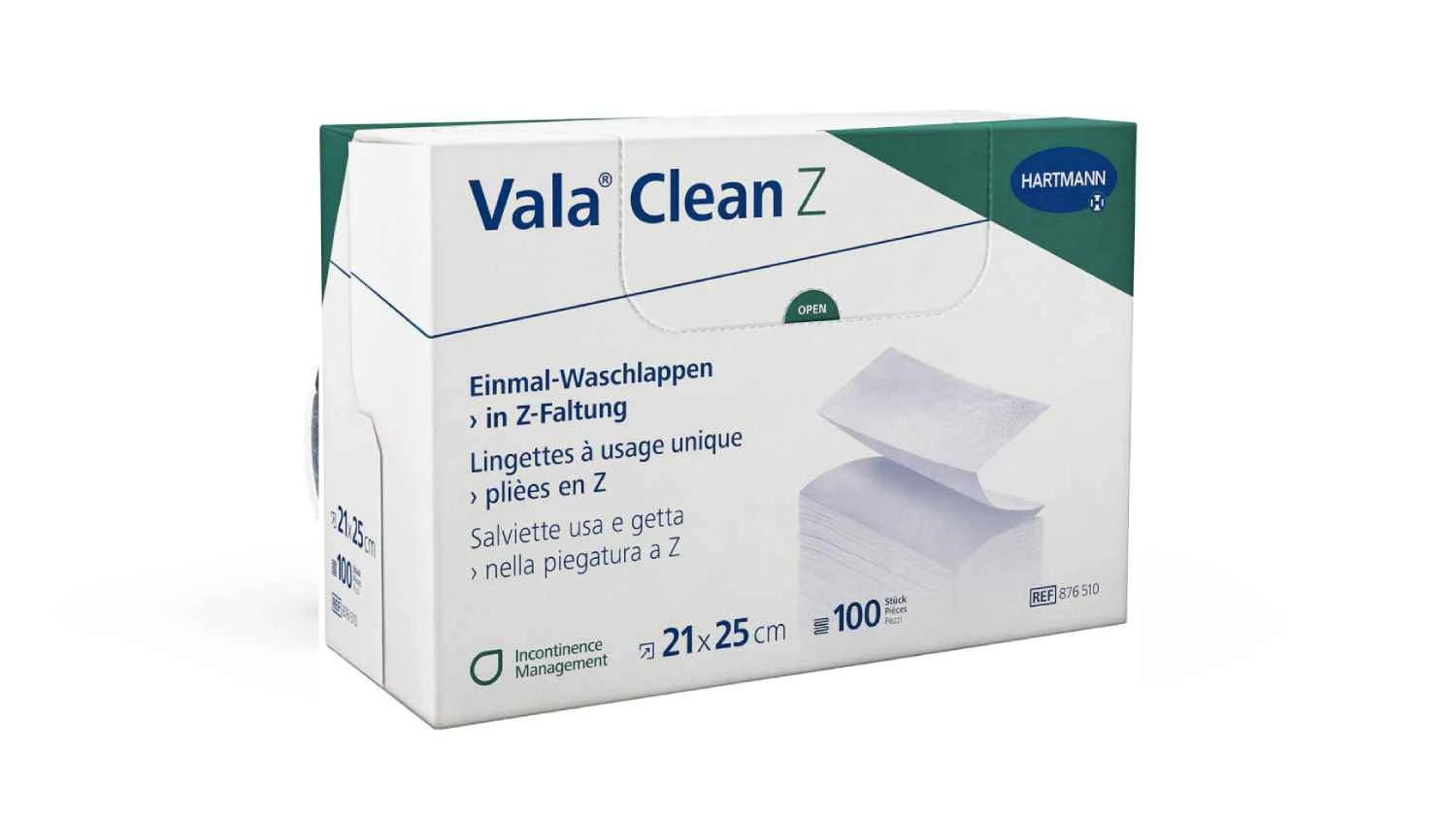 HARTMANN Lingettes à usage unique Vala Clean Z 100 pièces