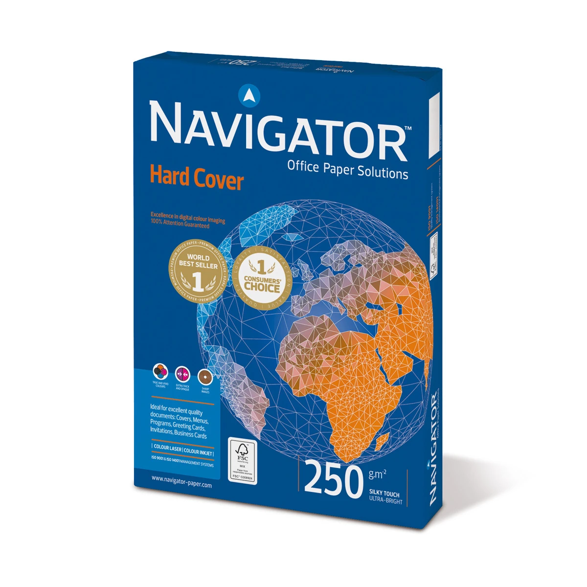 NAVIGATOR Papier copieur Hard Cover A4, 250 g/m², 125 feuilles