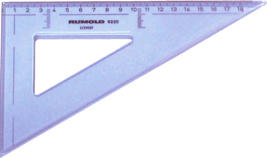RUMOLD Zeichendreieck 18cm
