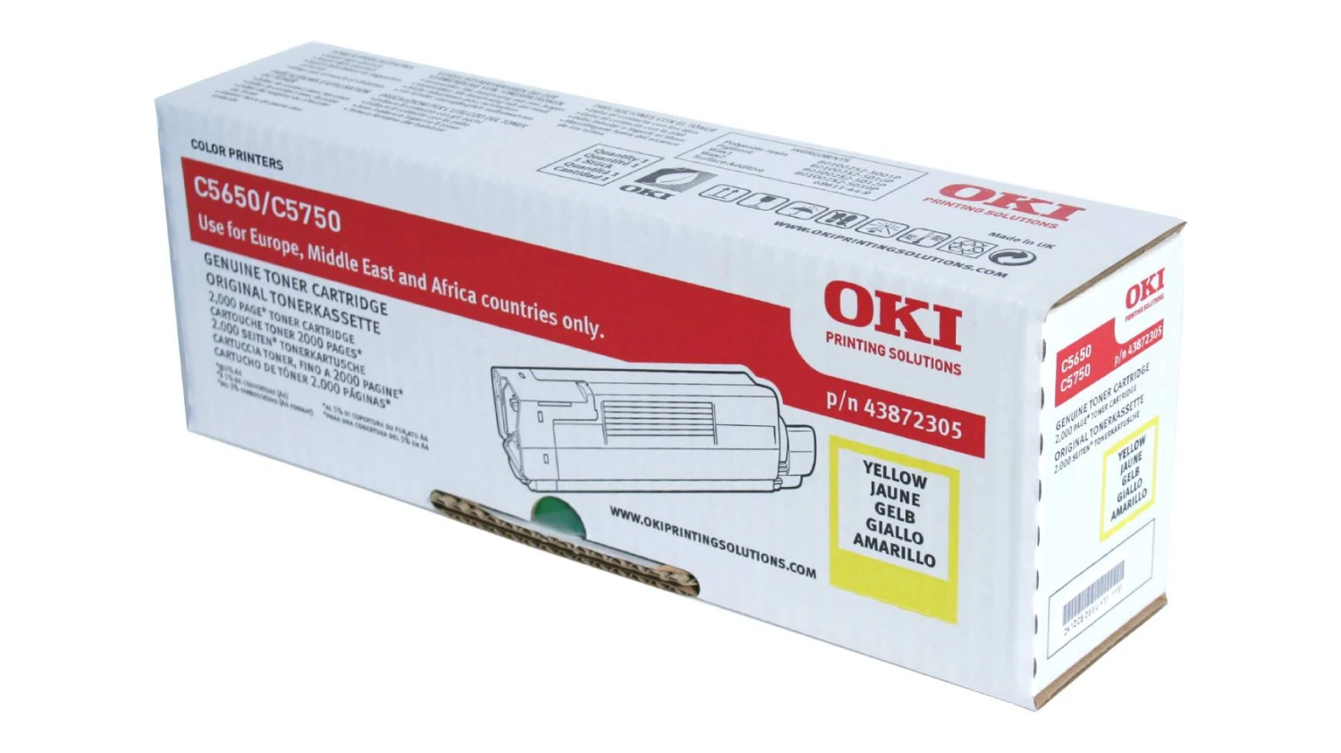 OKI 43872305 Cartouche toner jaune