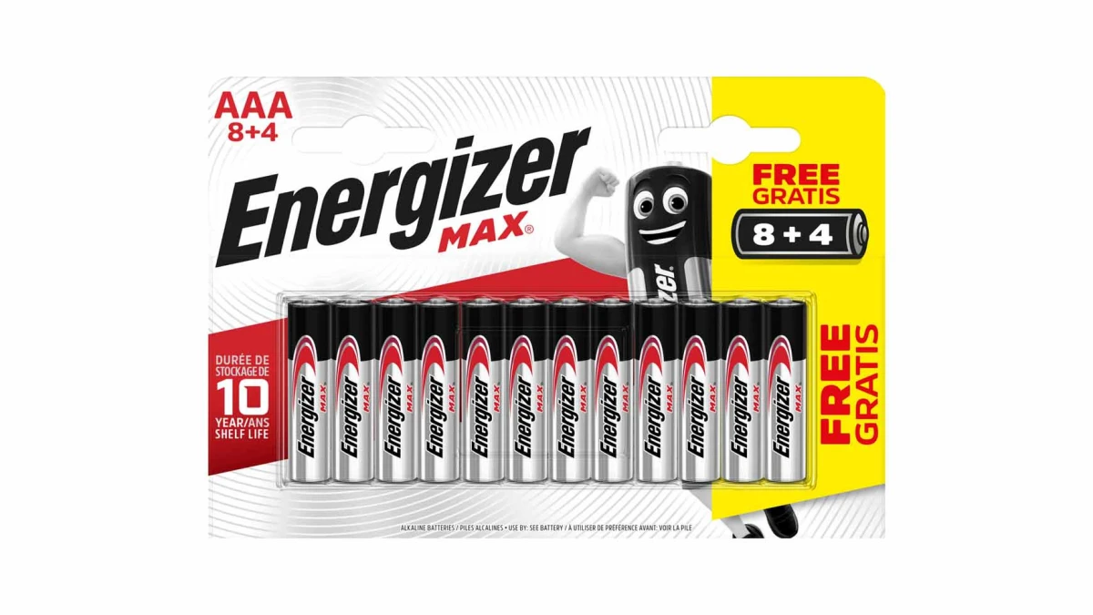 ENERGIZER Pile Max, AAA/LR03, 12 pièces