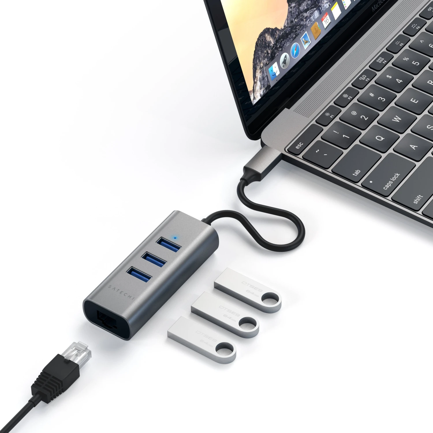 Satechi Alu USB-C Hub + Ethernet