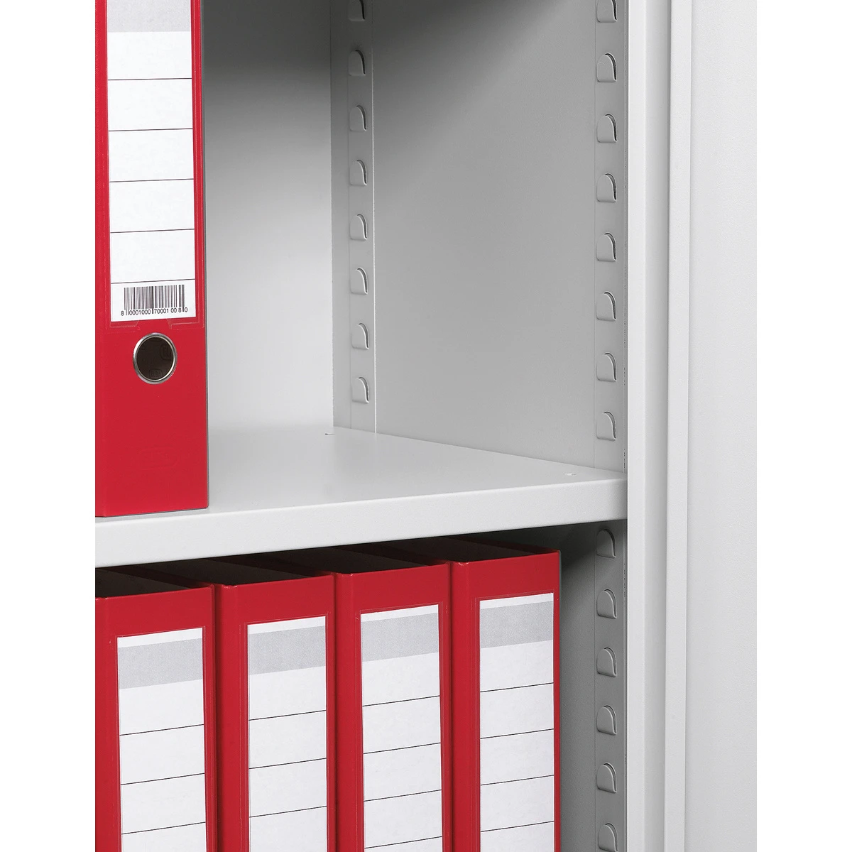 Armoire de bureau en métal, 195 x 92 x 42 cm - RAL 7035