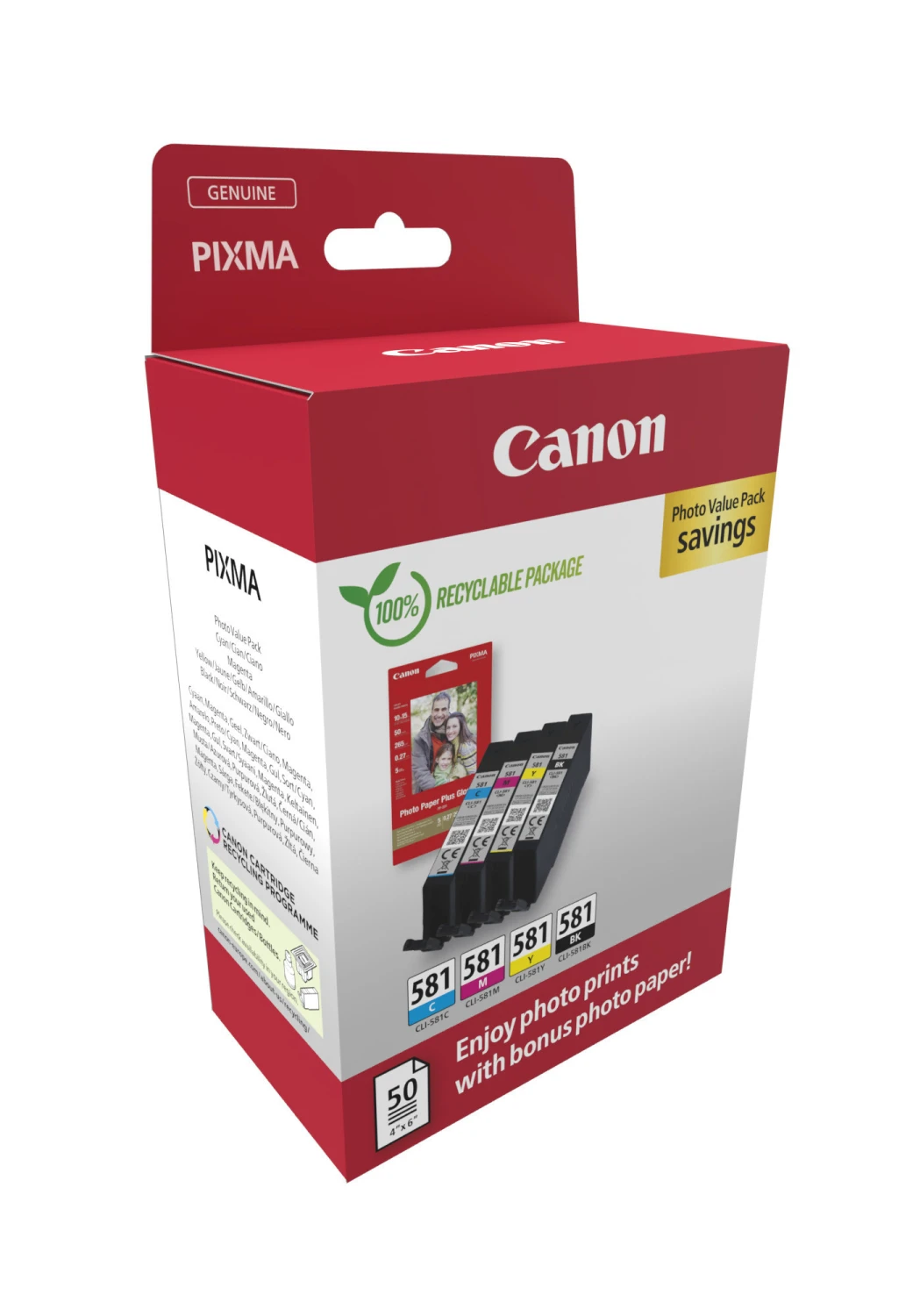 CANON Photo Valuepack BKCMY