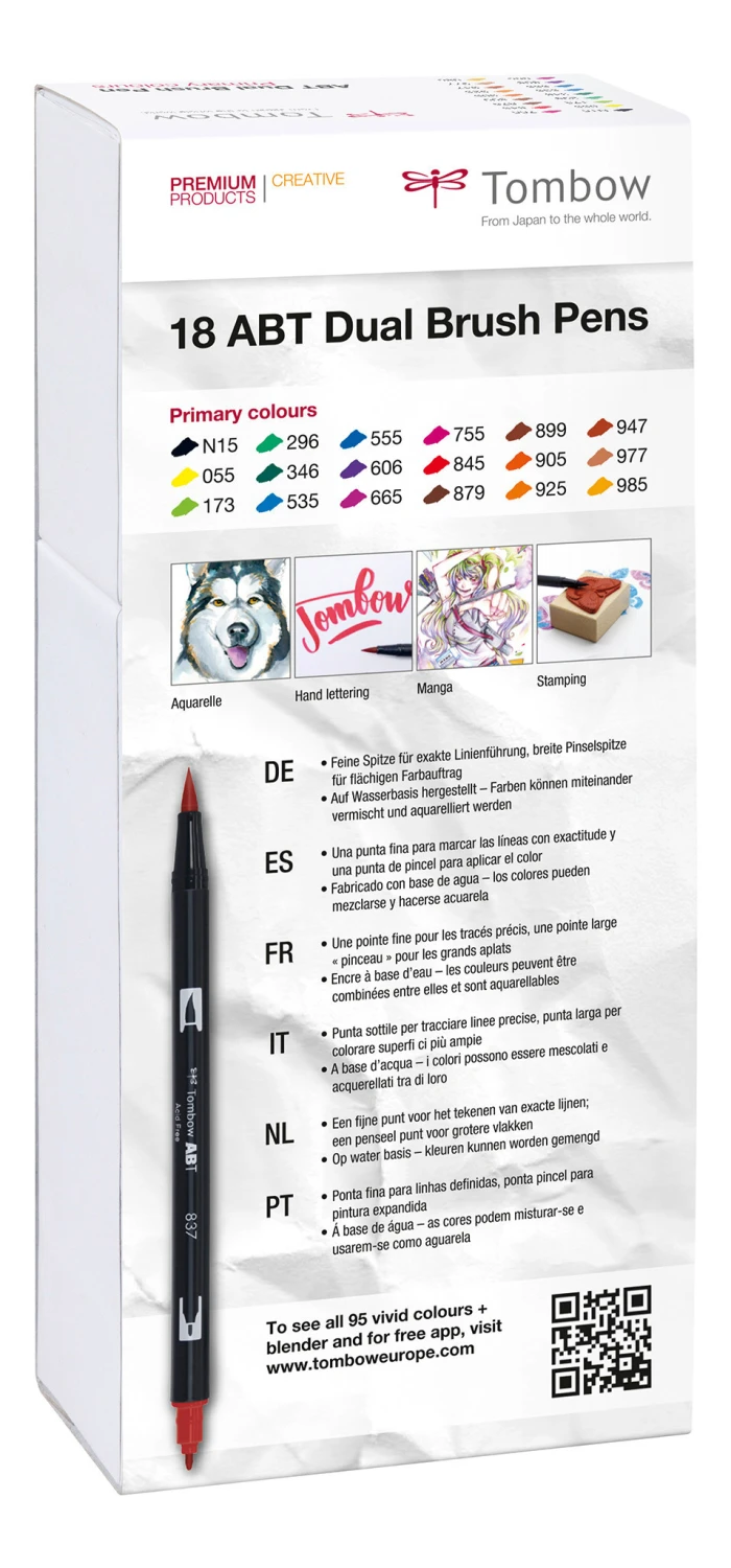TOMBOW ABT-18P-1 Dual Brush Pen