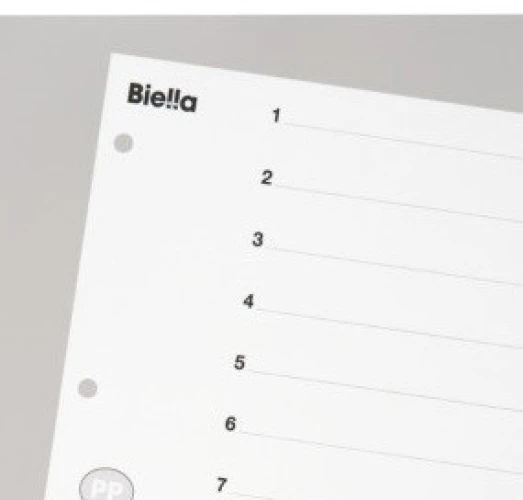 BIELLA Répertoire de chiffres 1 - 15