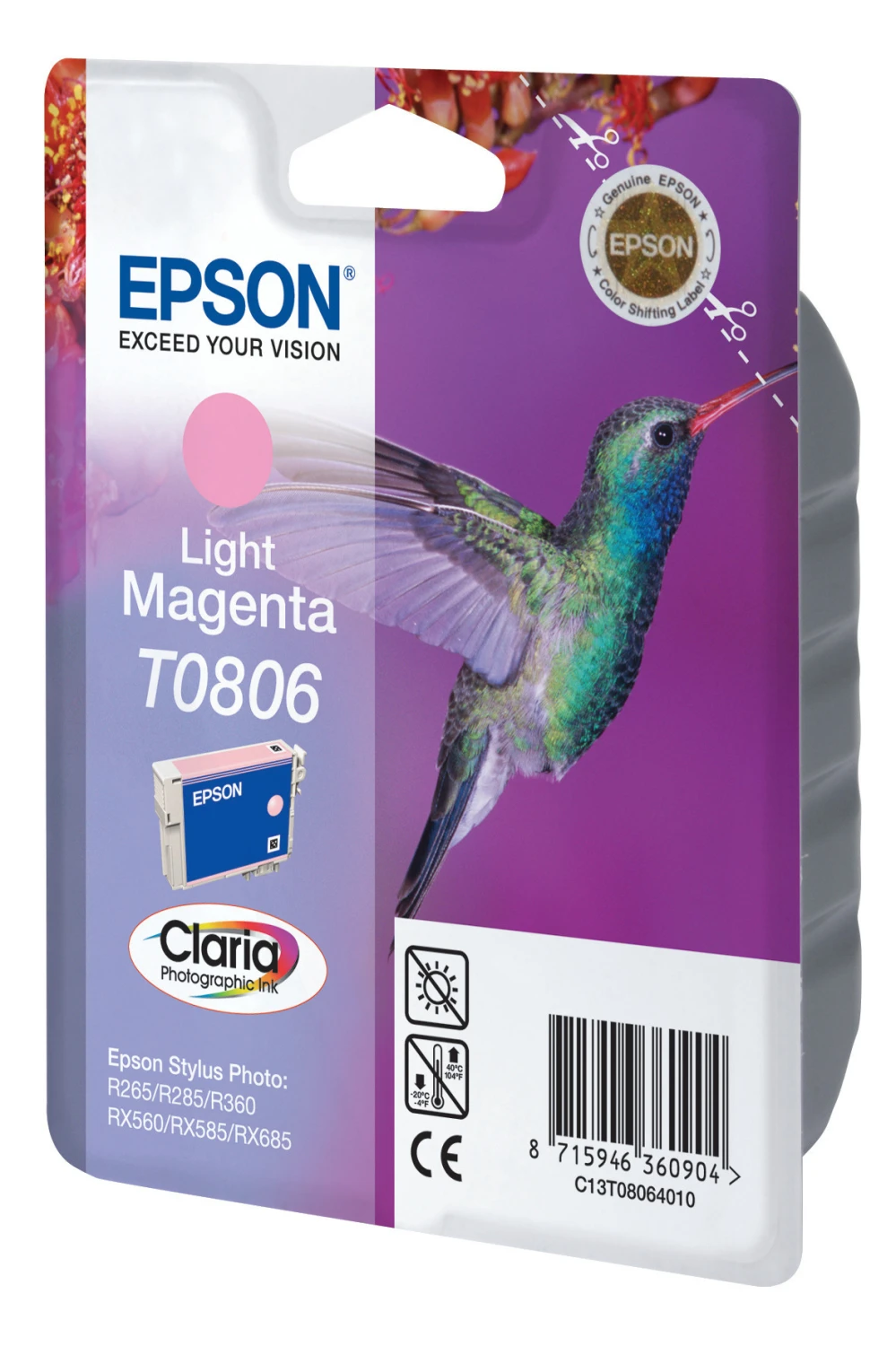 EPSON T0806 Tintenpatrone hell magenta